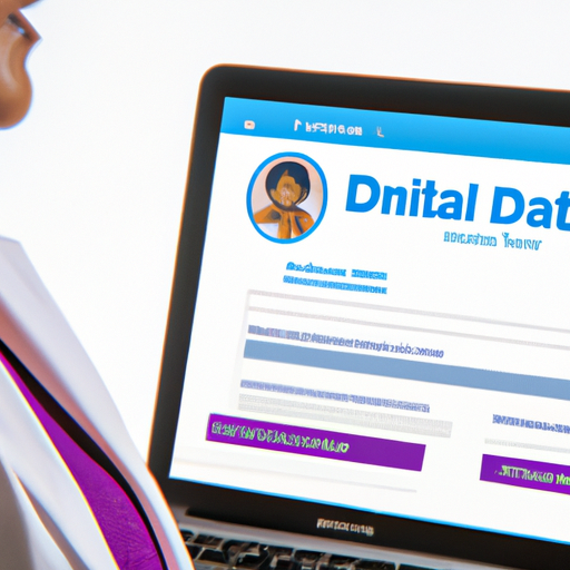 لماذا يحتاج الأطباء إلى موقع انترنت 1 1. صورة للطبيبة وهي تقوم بتحديث ملفها الشخصي على موقعها الإلكتروني