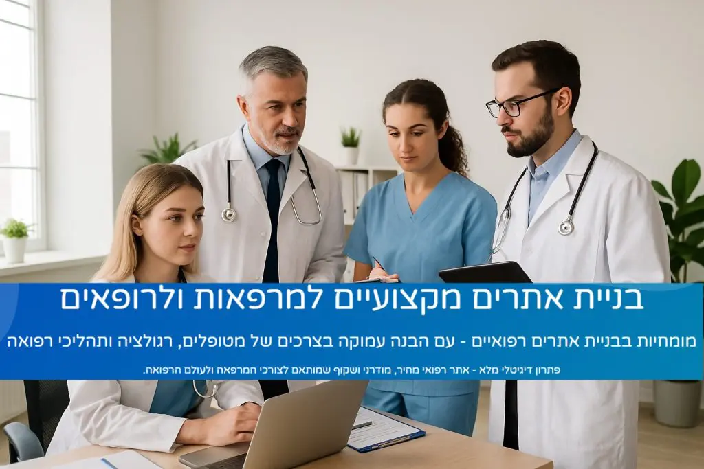 בניית אתרים לרופאים: איך בונים אתר רפואי שמייצר אמון ופניות איכותיות בניית אתרים לרופאים